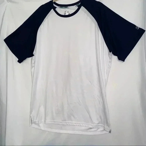 Fila Short Sleeve Baseball Style Shirt XL Black Sleeves in Great Condition - Picture 2 of 5